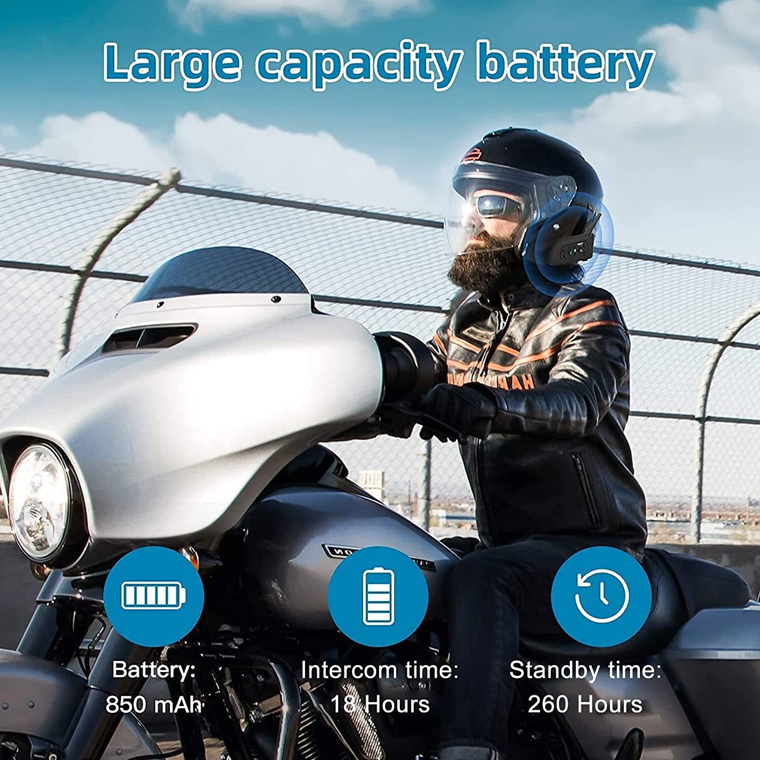 Motorcycle Helmet Bluetooth Headset Intercom Intercomunicador Moto Bluetooth