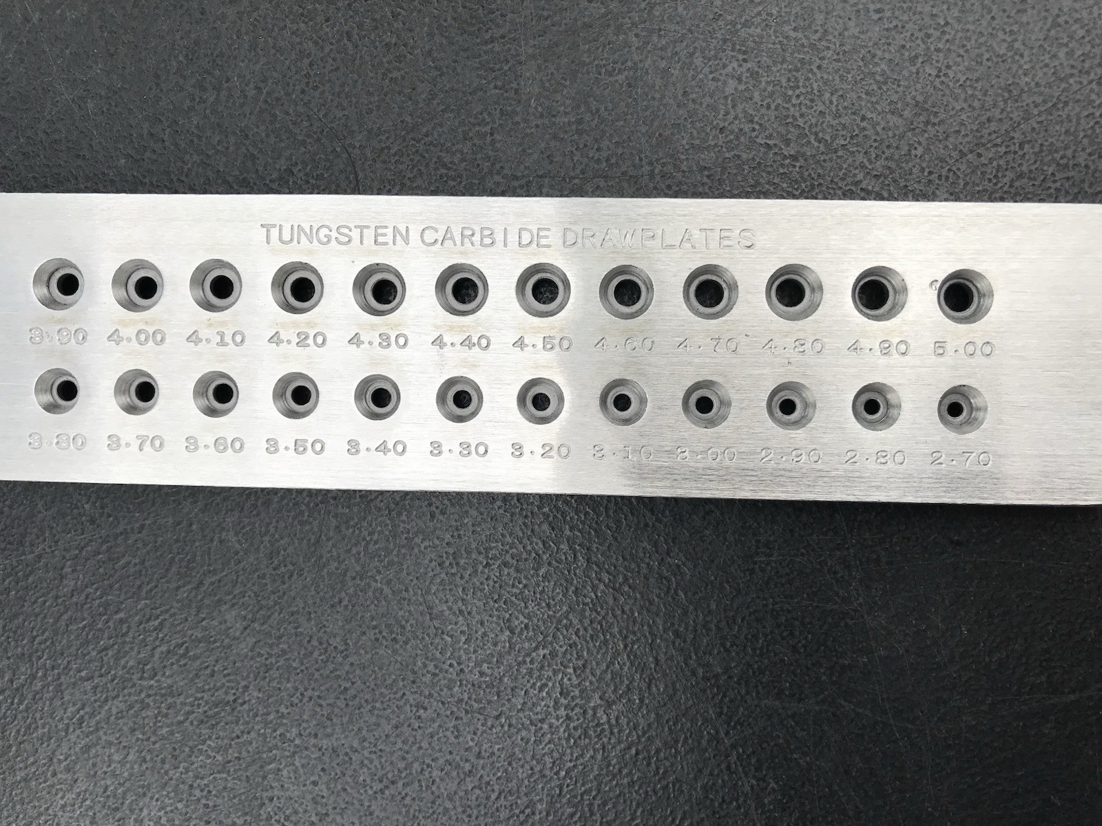 Brushed Gold & Silver Metal Sheet – Round Holes 2.7mm to 5.0mm