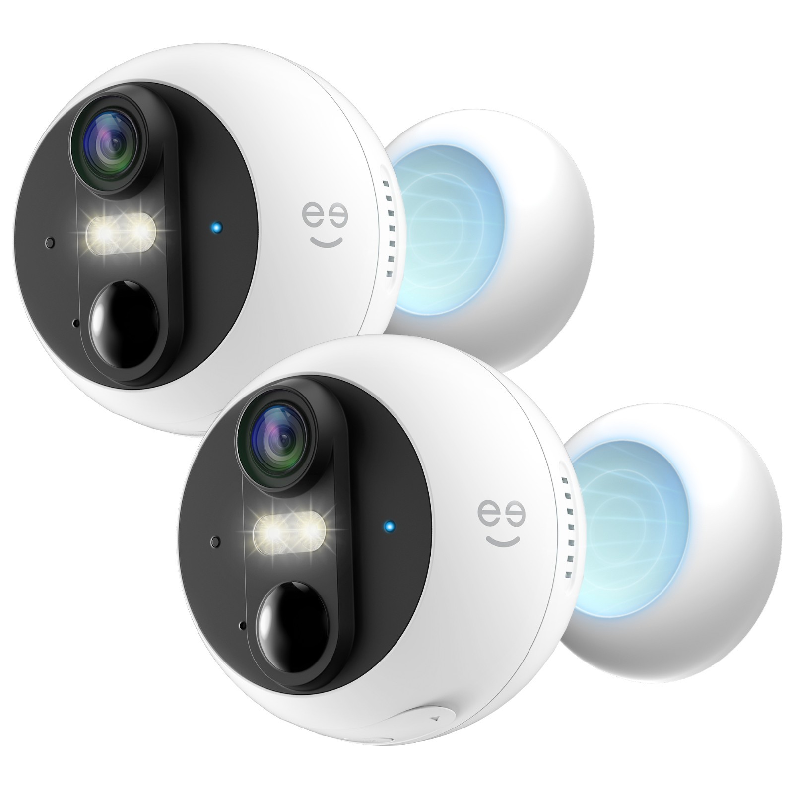 Geeni Perch 3MP Magnetic Battery Camera 2-Pack – 2K HD Outdoor, IP66