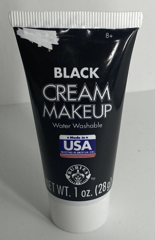 Tube of Black Cream Makeup Clown Makeup Face Paint Body Paint Sealed Tube