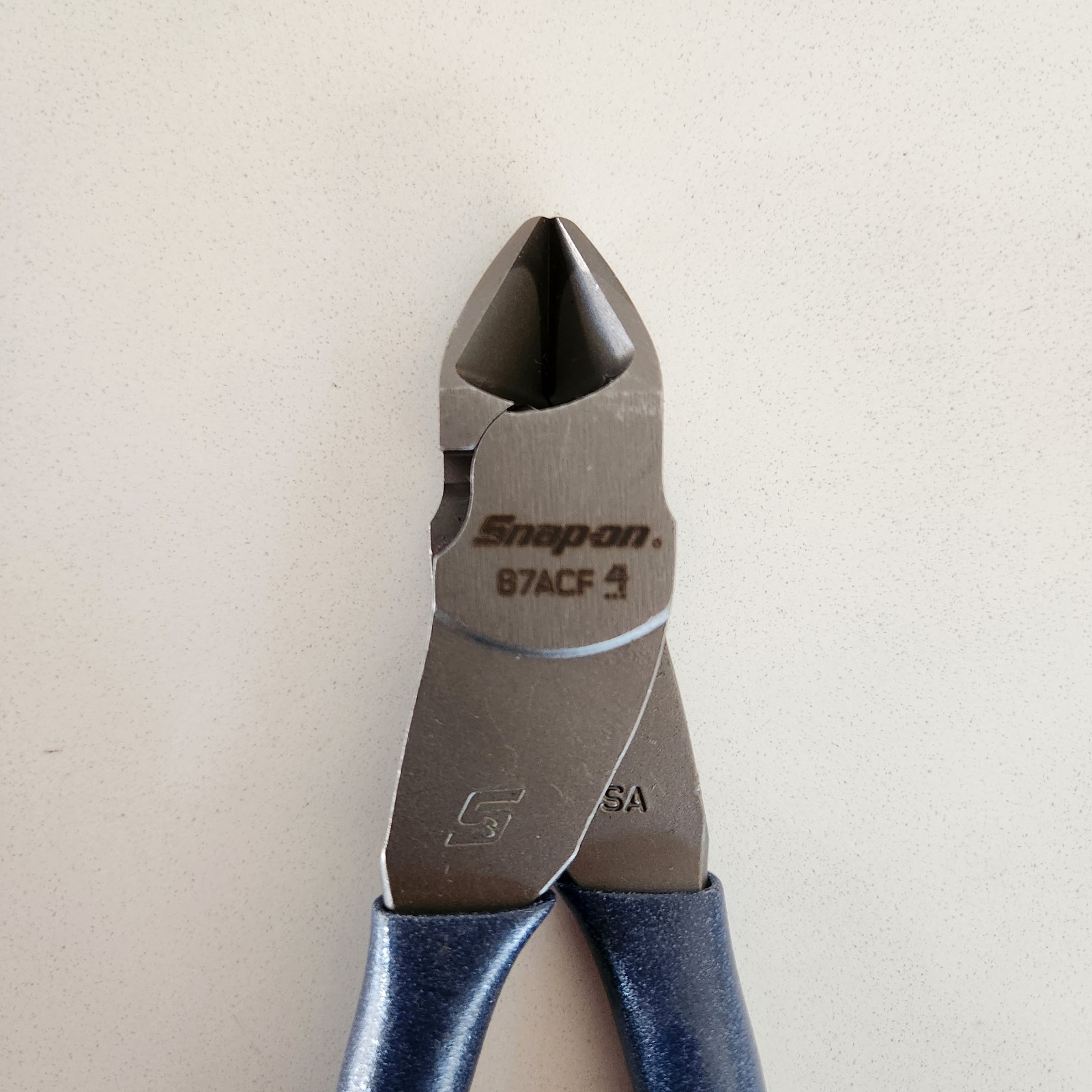 Snap-On NEW 87ACF 7" Vector Edge Diagonal Cutter Power Blue