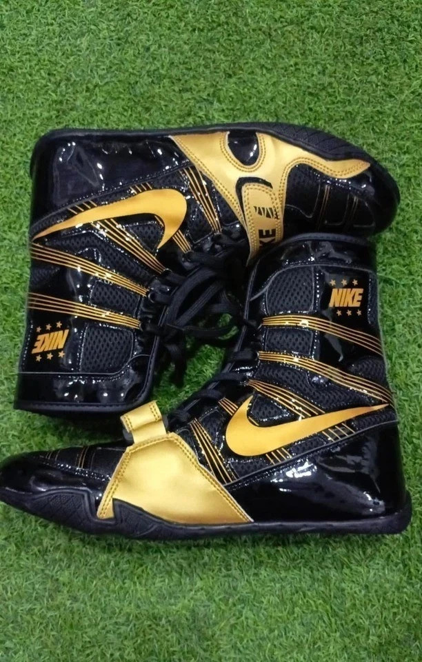 Nike Hyper KO Black & Gold Boxing Shoes for Men in All Sizes