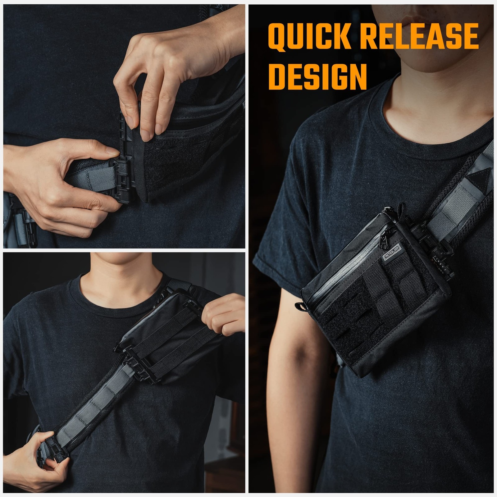 TACTICAL_GEEK TGCodeG6 Quick-Release Connect Buckles, No-Sew, Easy to Operate...