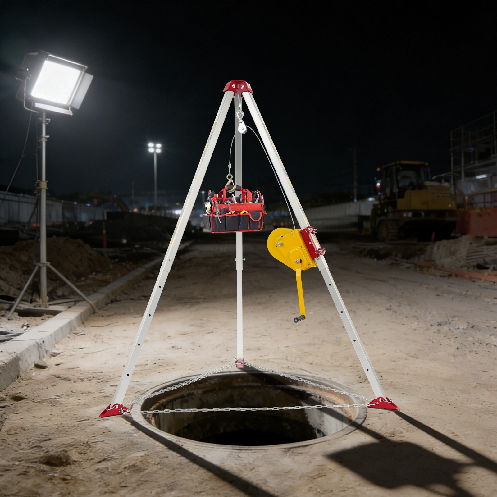 Confined Space Tripod Kit,Confined Space Rescue Tripod,Floor-standing Tripod Kit