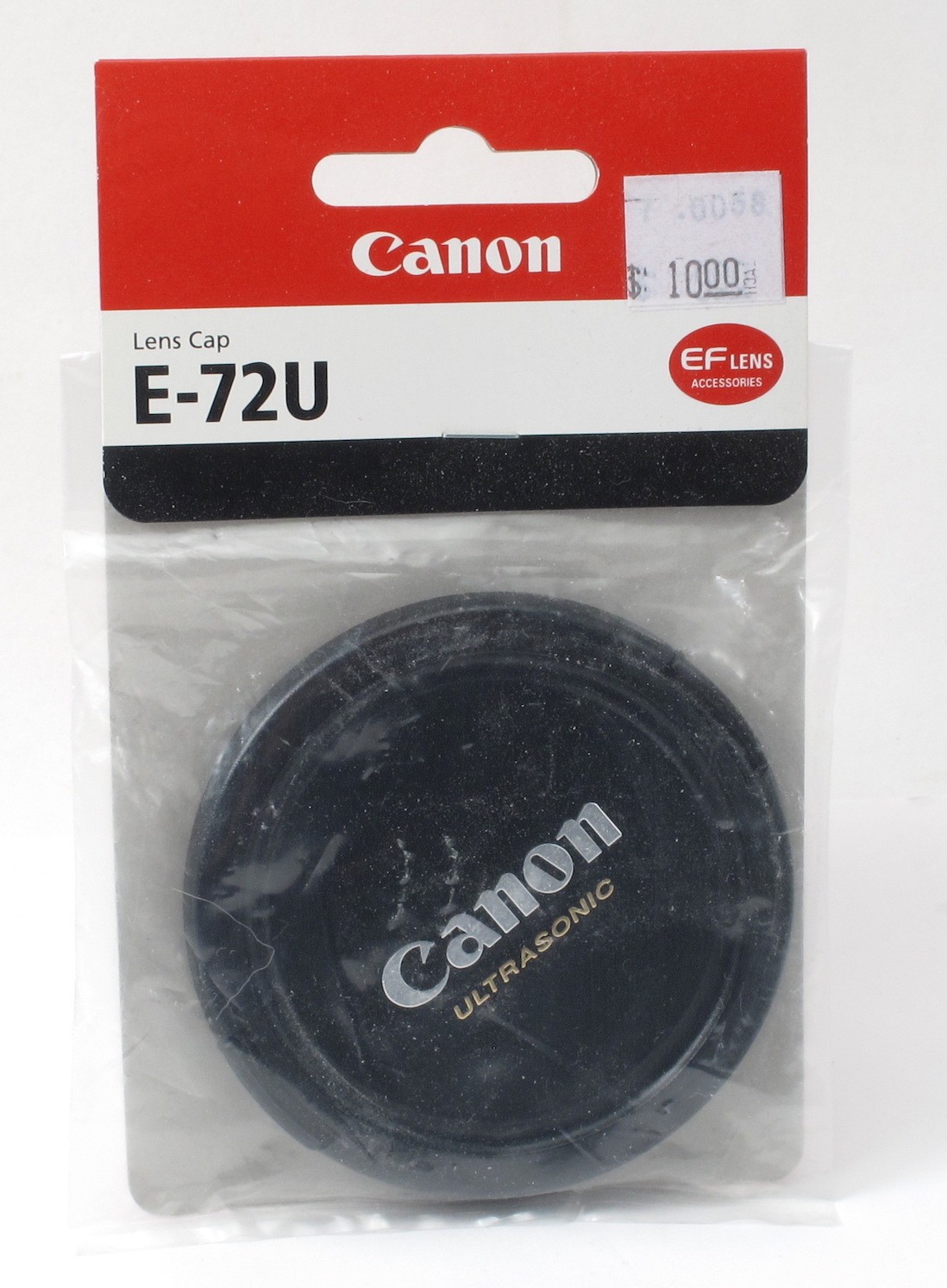 NOS Genuine OEM Canon E-72U 72mm Front Lens Cap Ultrasonic - Sealed BRAND NEW