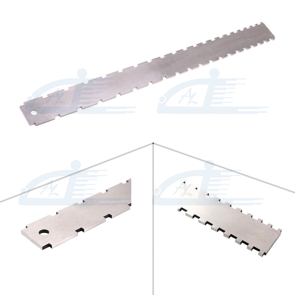 Guitar Neck Notched Straight Edge Understring Radius Gauge String Action Ruler