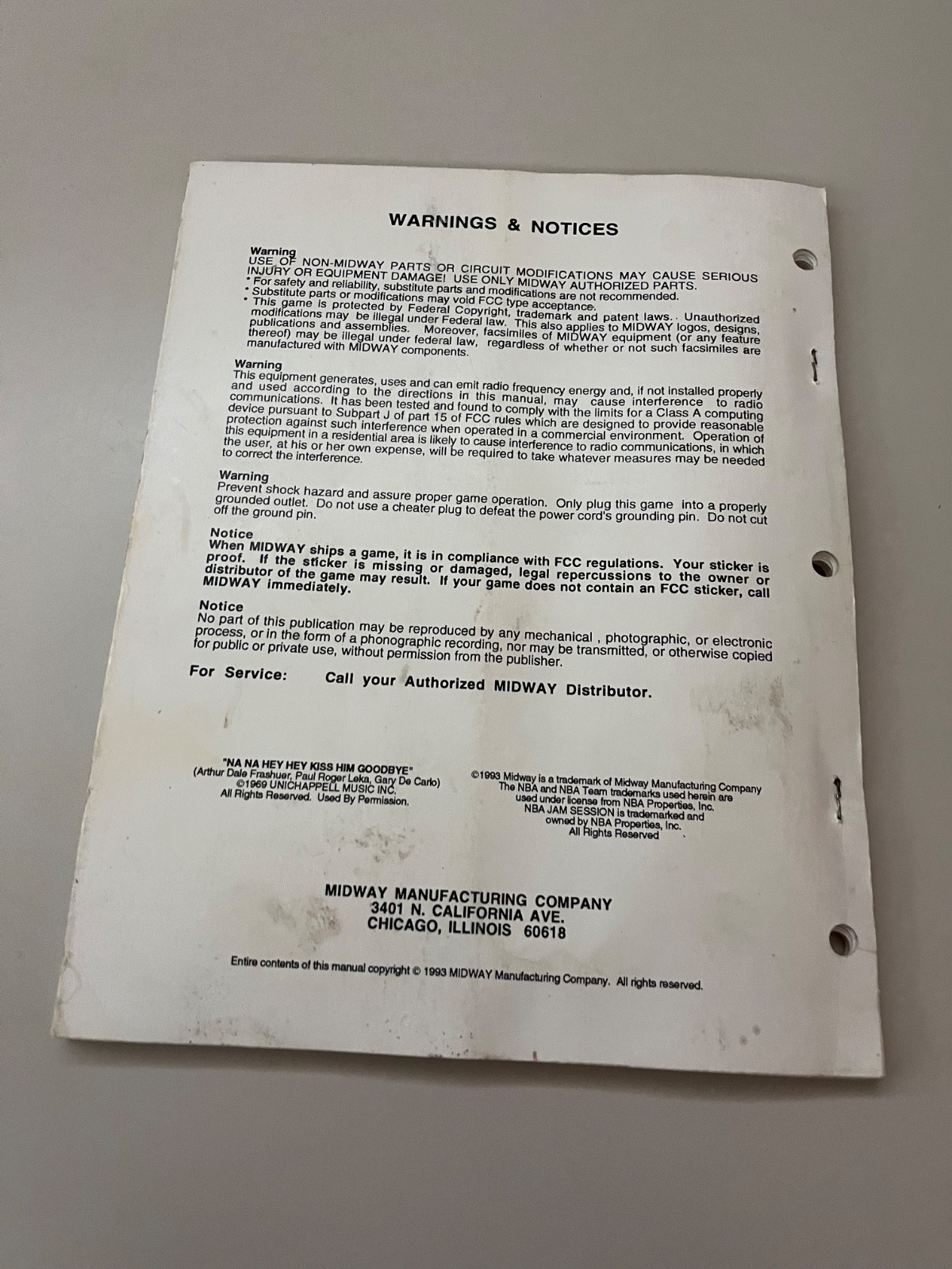 NBA JAM Pinball Manual