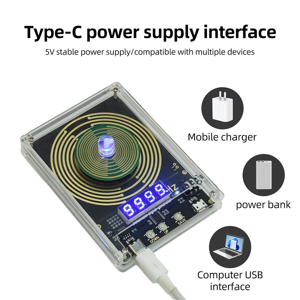 DC 5V 0.01-9999HZ Adjustable Frequency Schumann Wave Sine Wave signal Generator