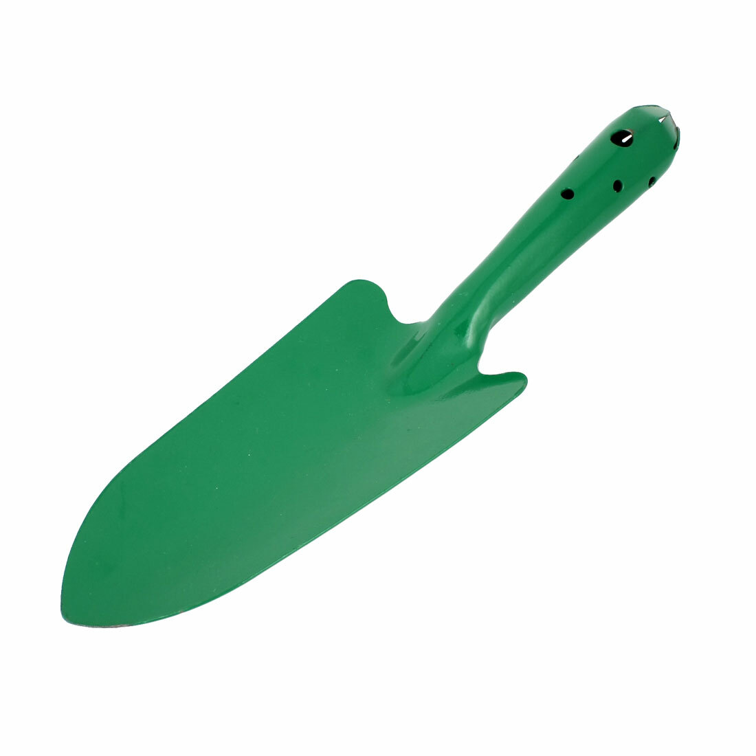 Household Green Stainless Steel Hollow Out Design Digging Trowel Gardening Tool