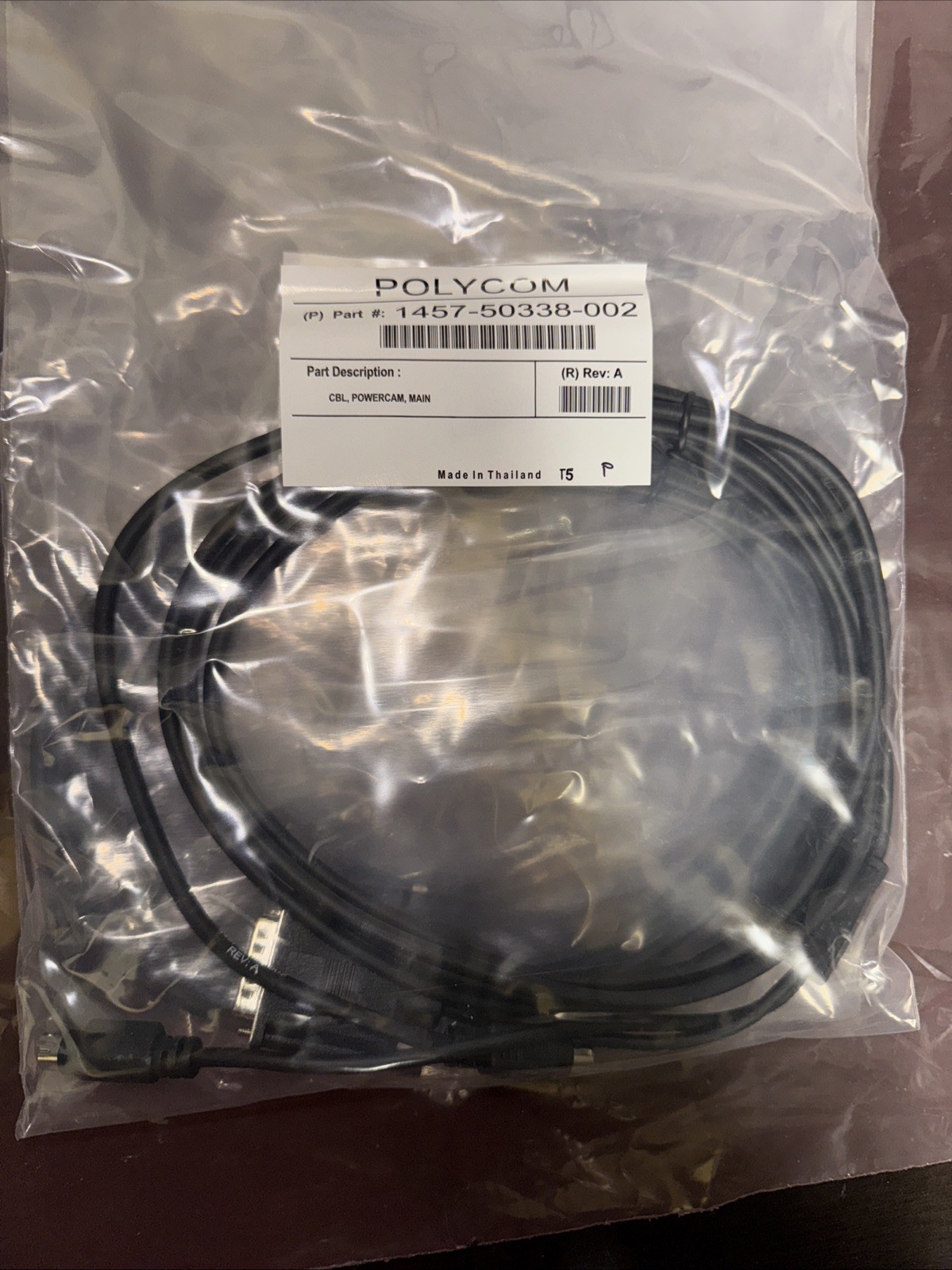 Polycom 9.9ft PowerCam Main Camera Cable 1457-50338-002