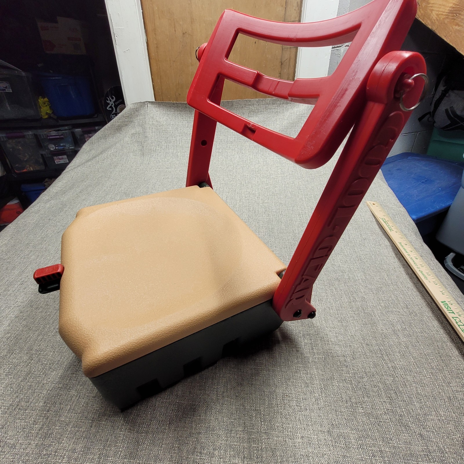 Cool Gear Cooler Stadium Seat Beach Fold-Up Portable Chair Carry Vintage USA 80s
