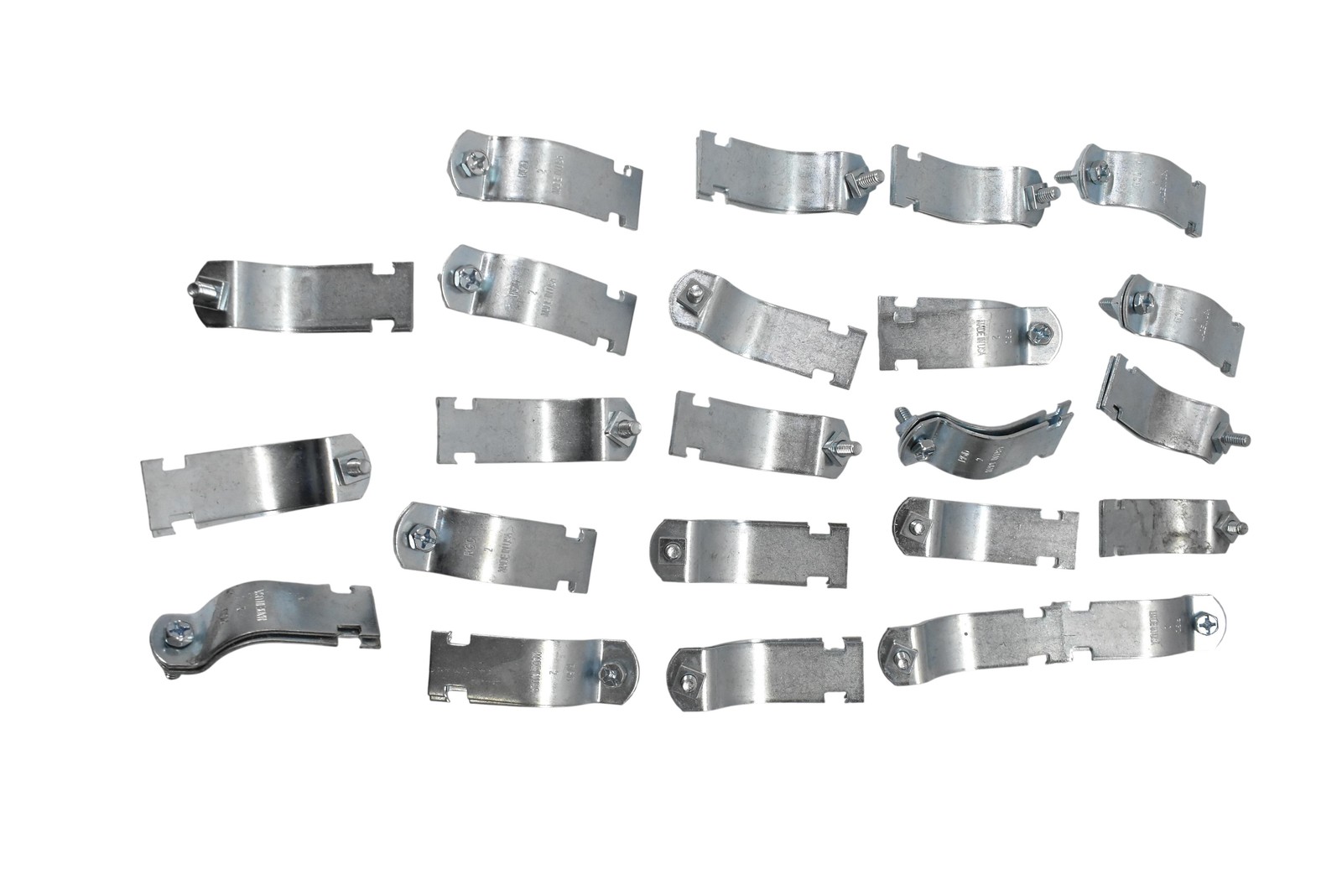 RIGID 2 Cable Clamp Zinc Plated Steel Adjustable Made In USA Bulk Lot of 23