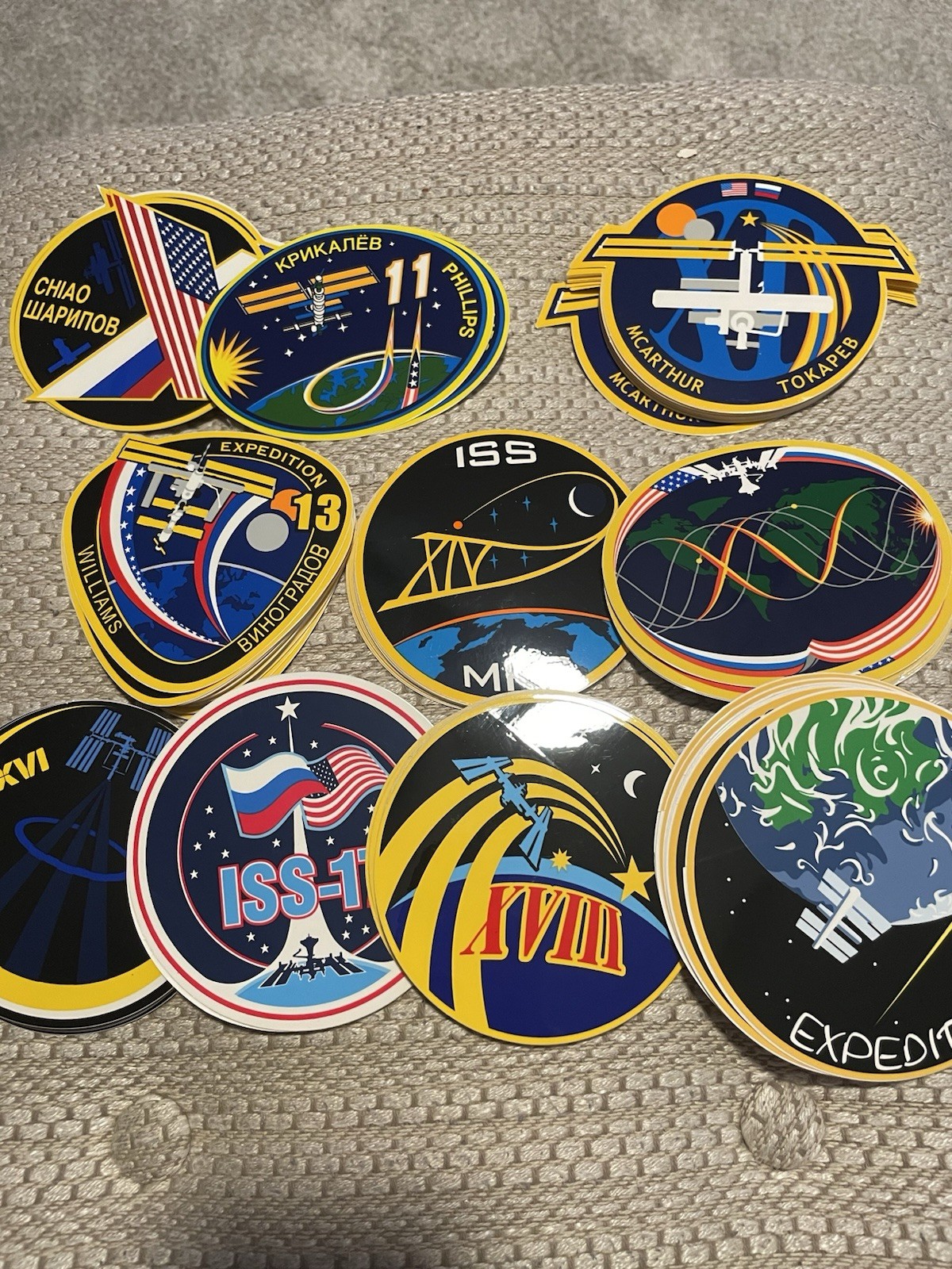 Space Shuttle  Patch Decals Selling Individually,expedition 5-26 See Description