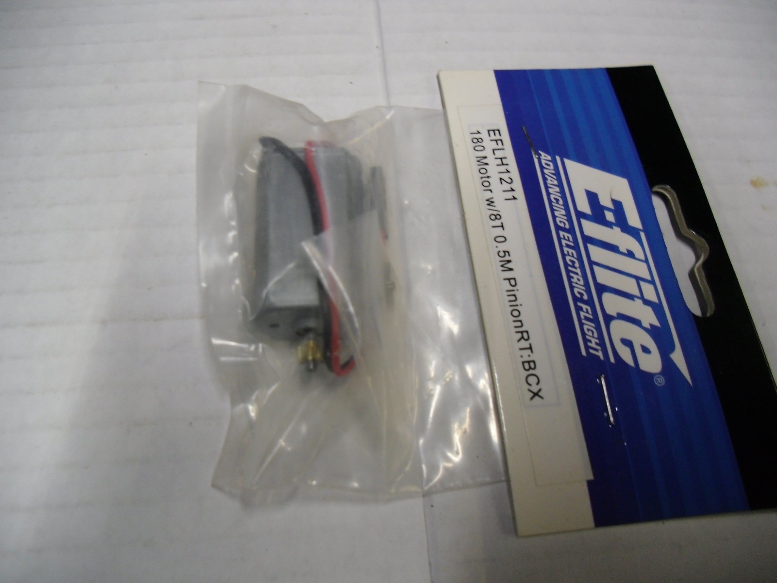 Blade 1211 E-Flite 180 Motor with 8-Teeth 0.5M Pinion Right