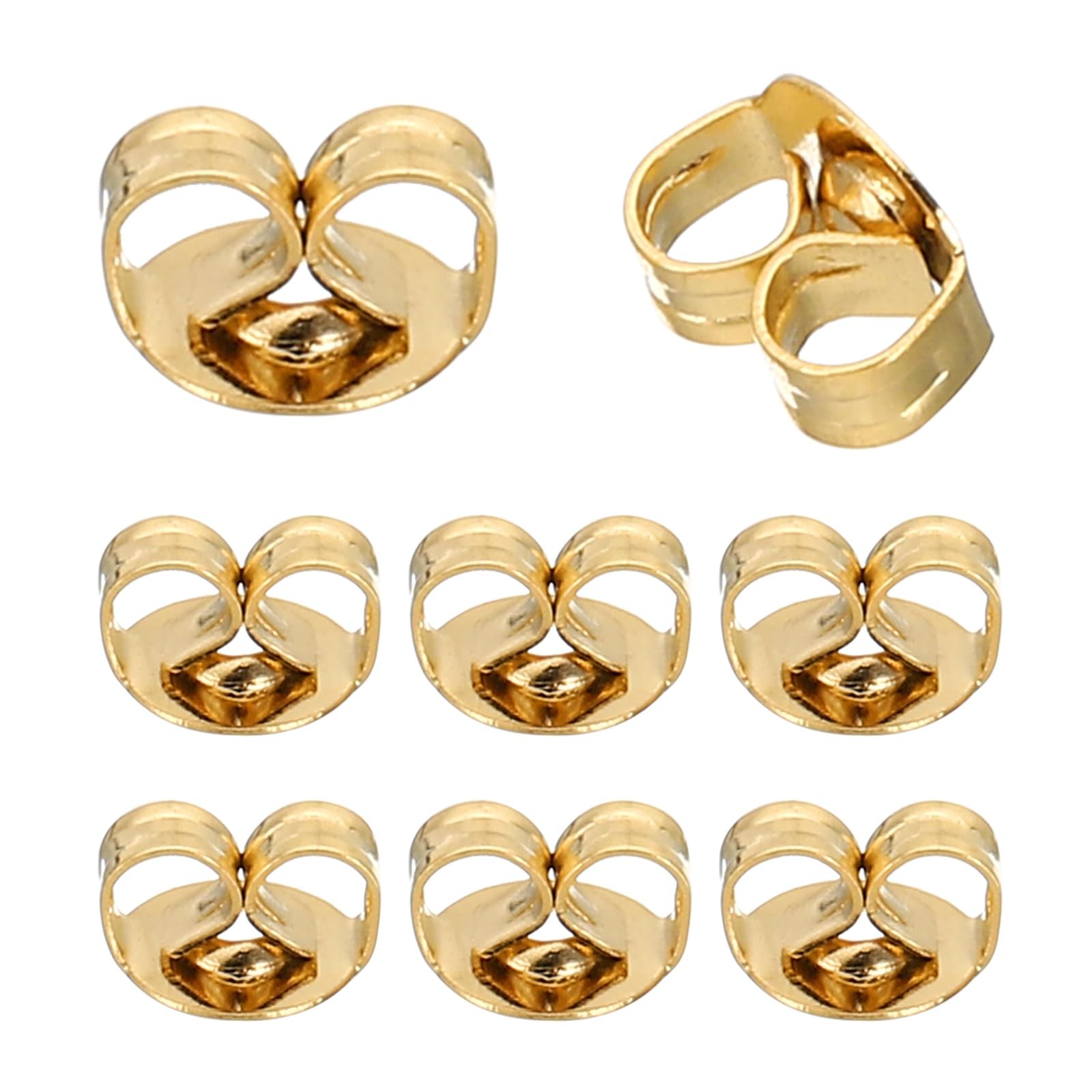 PATIKIL 8 Pcs Earring Backs, 14K Gold Locking Backs Replacements