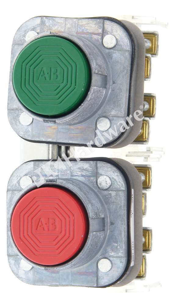 Surplus Allen Bradley 800T-FB16F /T 30.5mm Maintained Push Button Green/Red