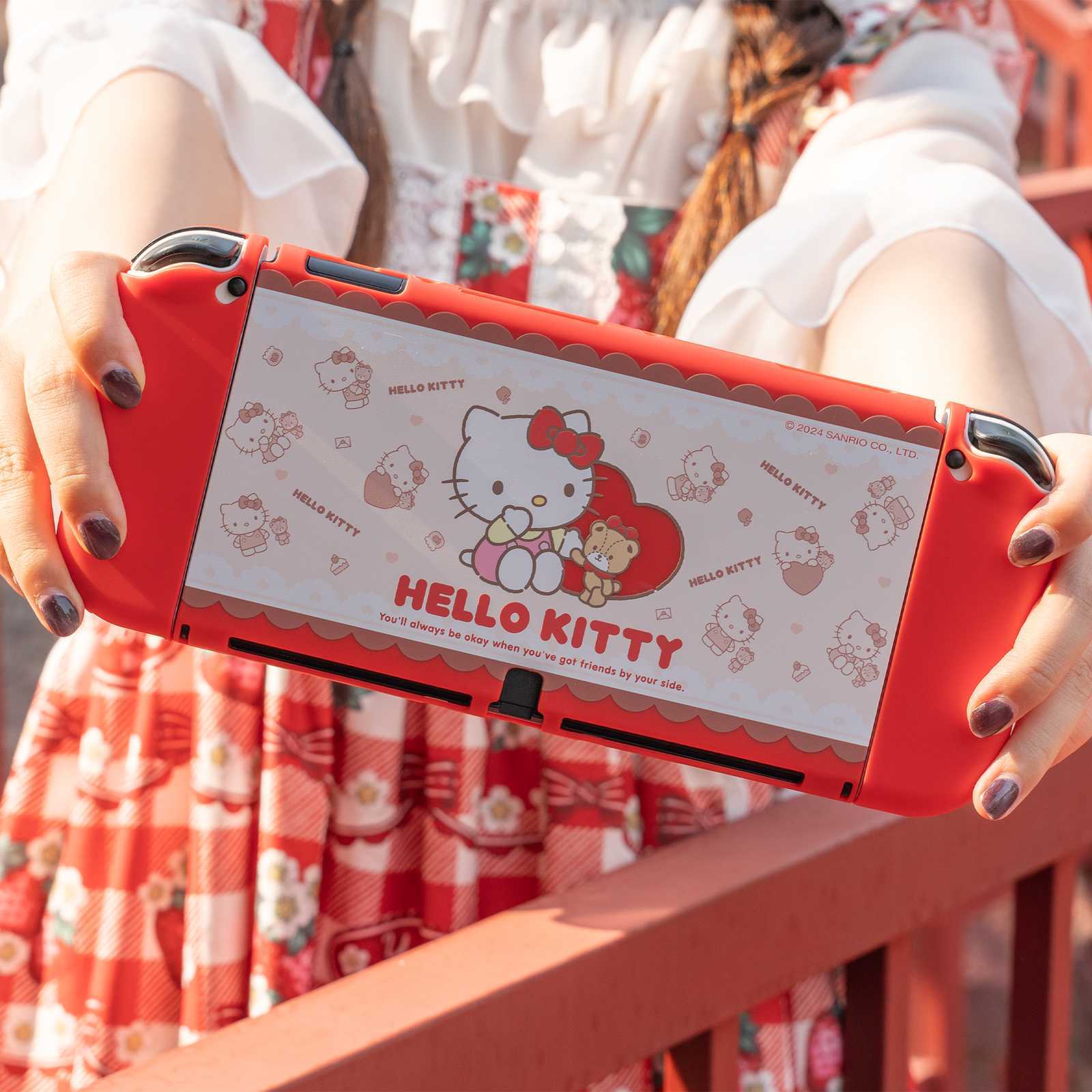 GeekShare X Sanrio Protective Case HardShell for Nintendo Switch/OLED HelloKitty