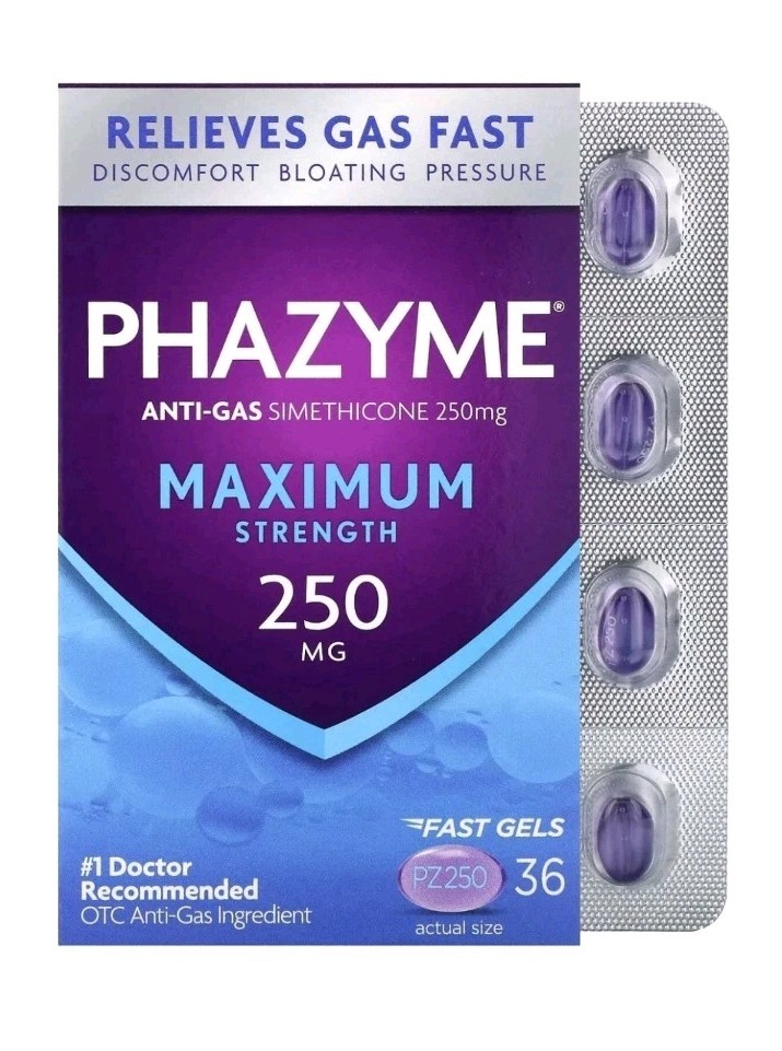 2-Pack - Phazyme Maximum Strength Softgels, 36 Each EXP 06/2026 SALE