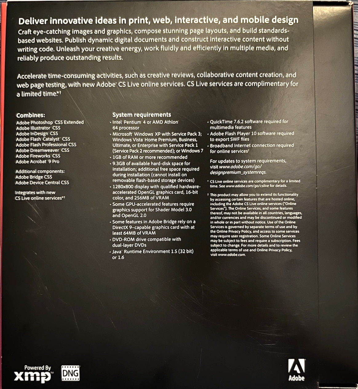 Adobe Creative Suite 5 Design Premium Windows CS5 Student & Teacher w/Serial No.