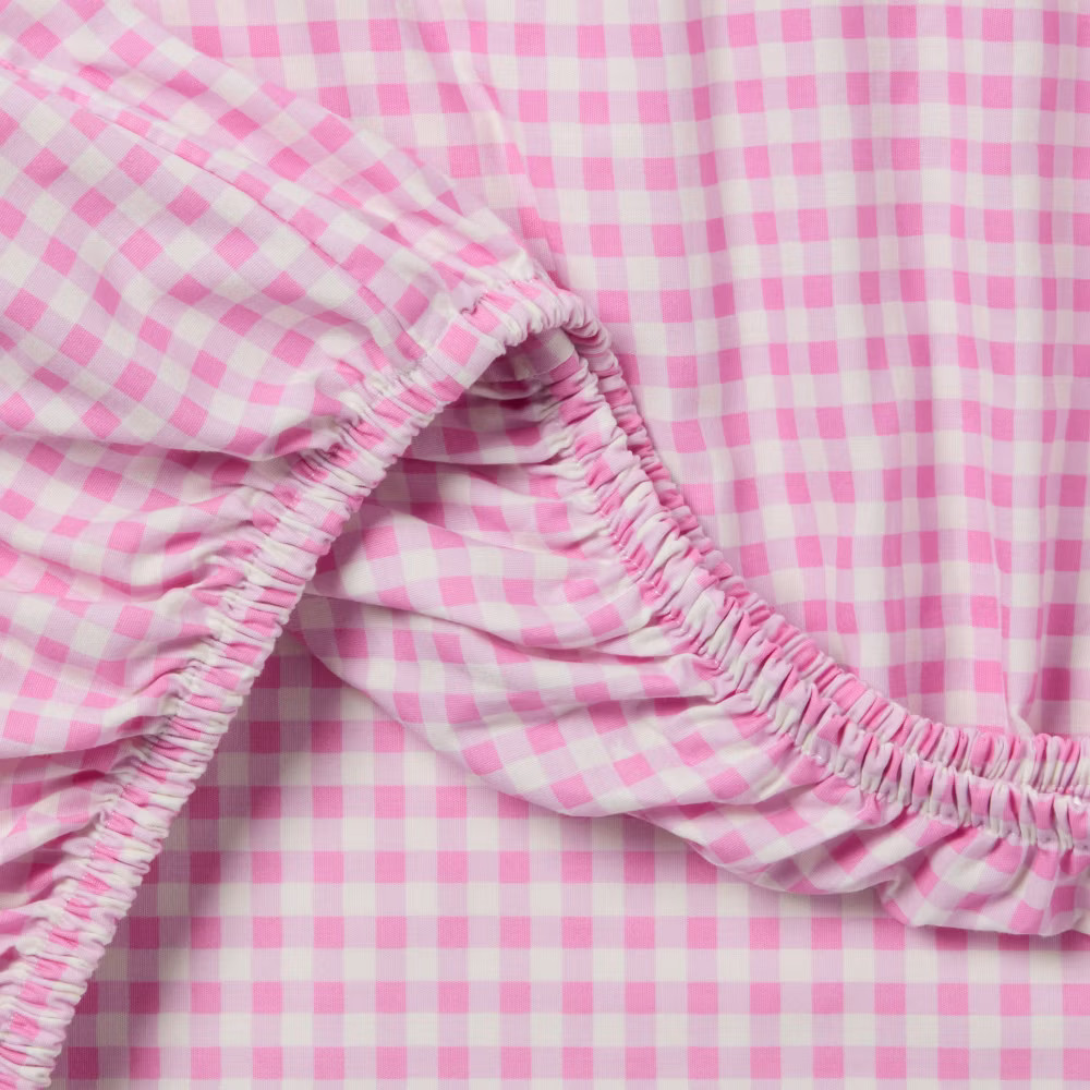 Queen Gingham Kids' Cotton Sheet Set - Pillowfort