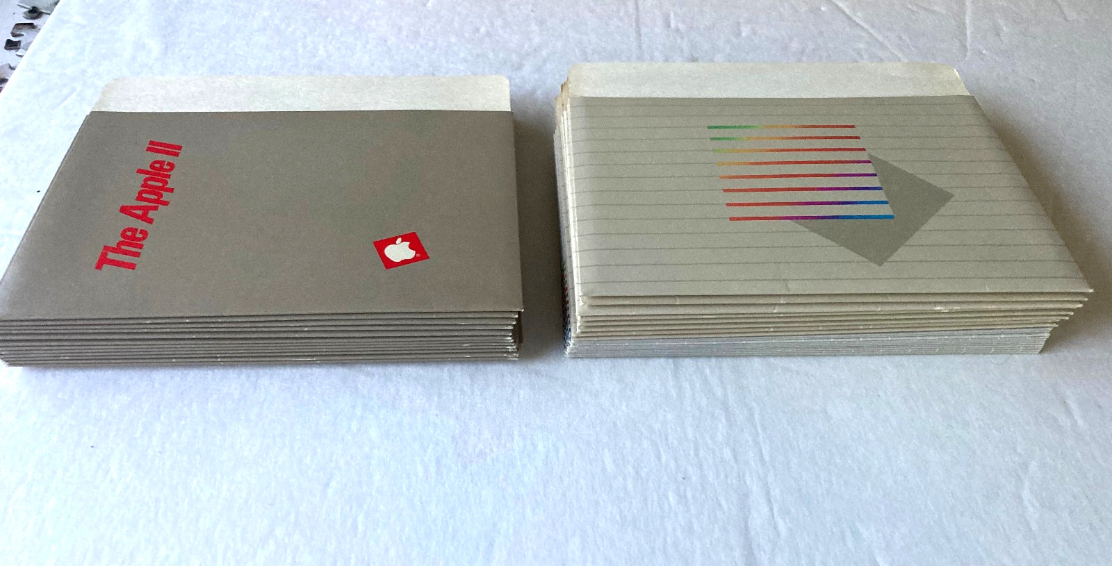 Apple II e 2c Computer 5.25" Floppy Disk Diskette sleeve envelopes Vintage