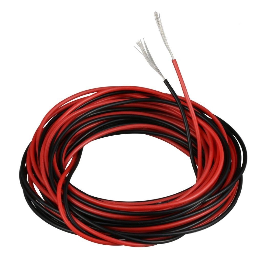 BNTECHGO 28 28 gauge silicone wire 10ft and 10ft, 28 red black