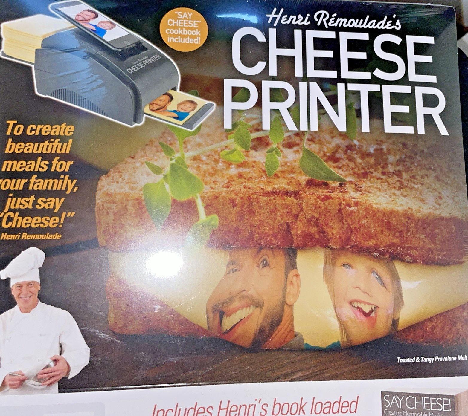 Prank-O CHEESE PRINTER–Gag Funniest EMPTY Gift BOX for your REAL Gift Hilarious