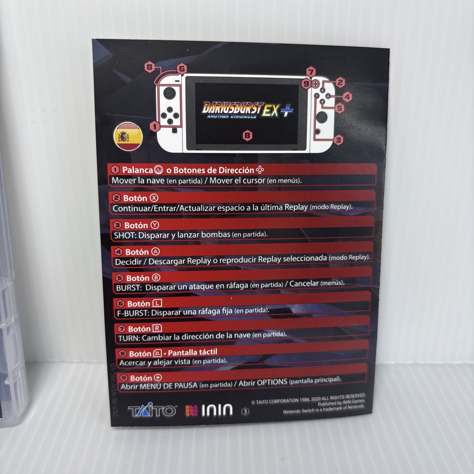 Dariusburst: Another Chronicle EX+ - Nintendo Switch - CASE & MANUAL ONLY