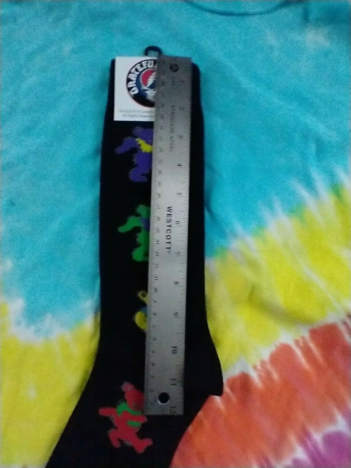 Grateful Dead Men's Dancing Bears Black Socks