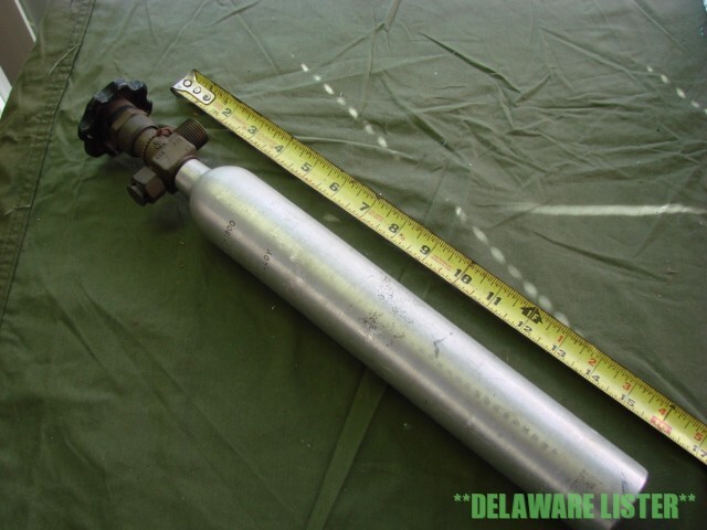 Aluminum Alloy Tube cyl. Nitrous Oxide/Gas/Fuel Tank w/Shut-off knob Racing Car