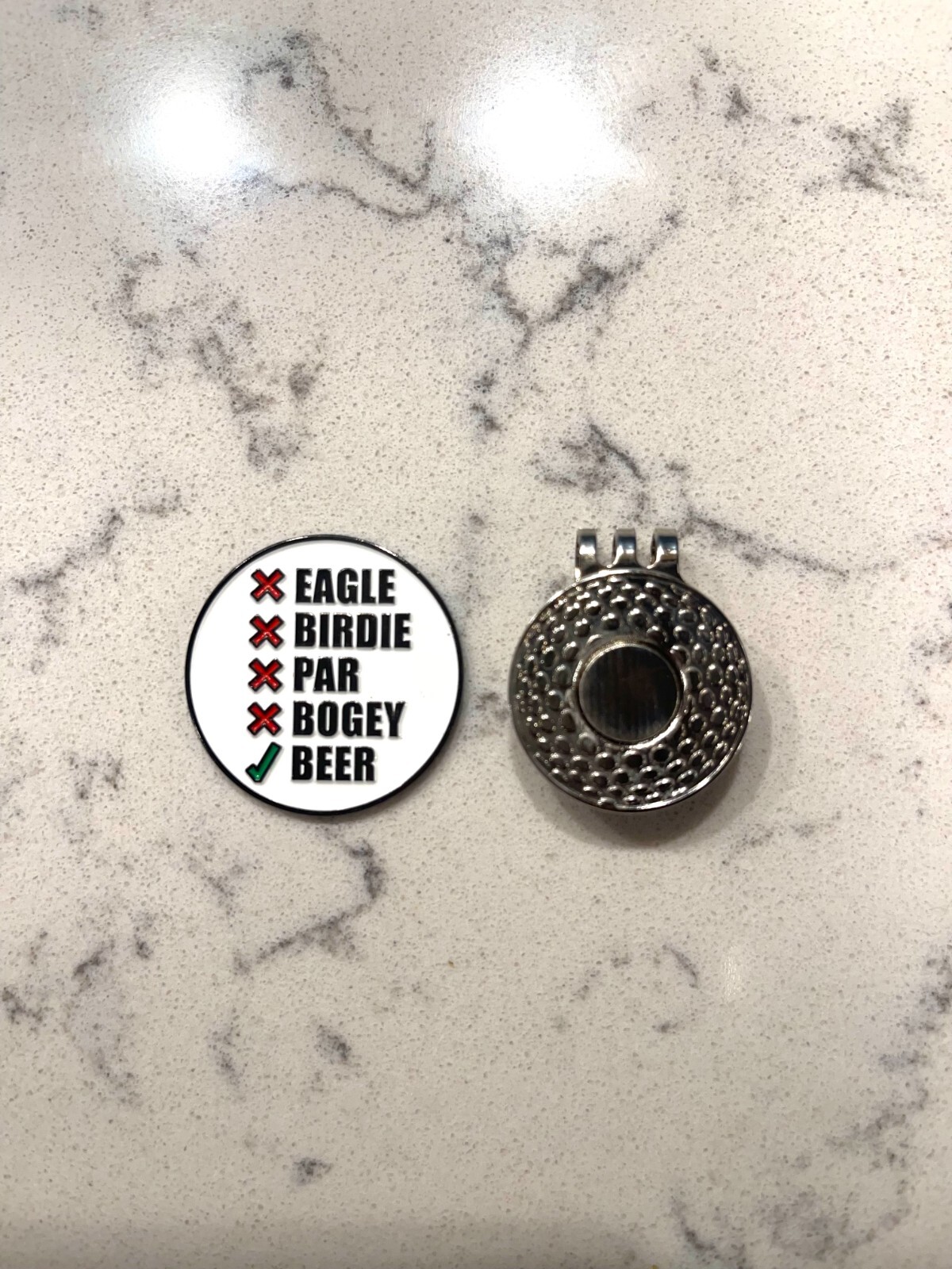Magnetic Golf Ball Marker Funny Hat clip