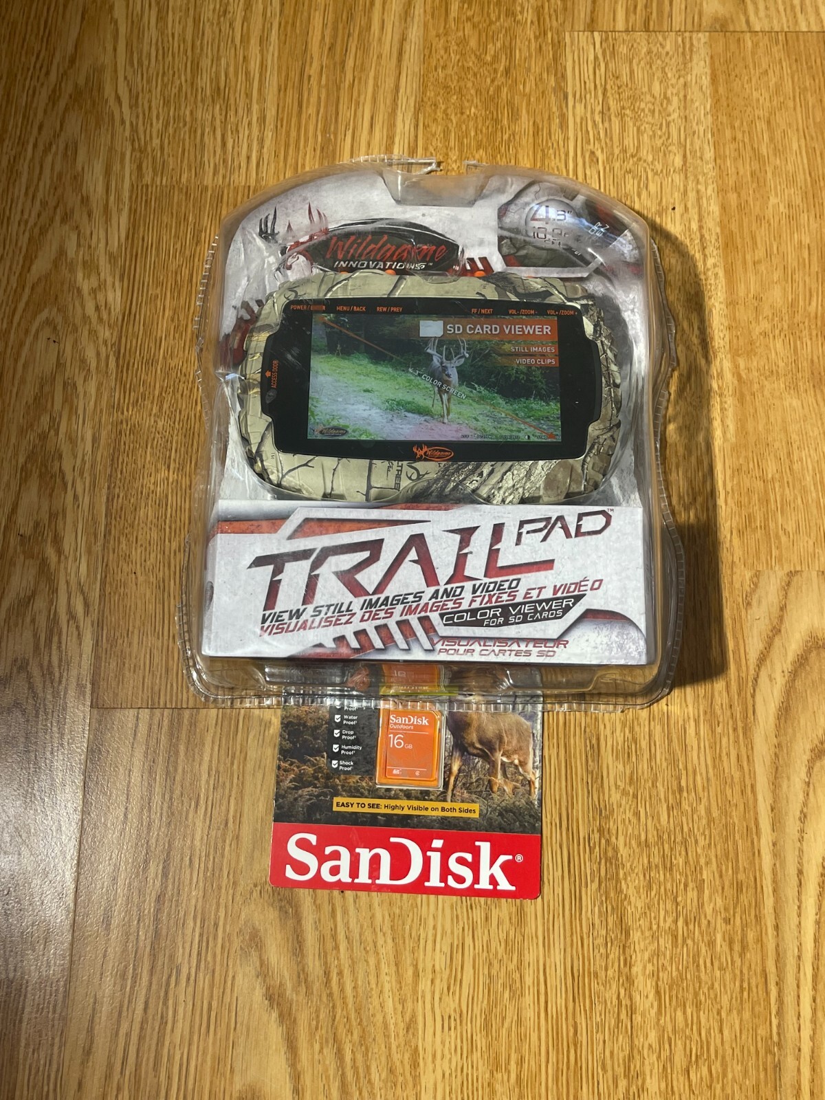 Wildgame Innovations VU50 Trail Pad Color viewer SD Cards Comes with 16 gb card
