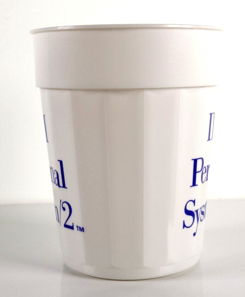 Vintage IBM System/2 Plastic Cup