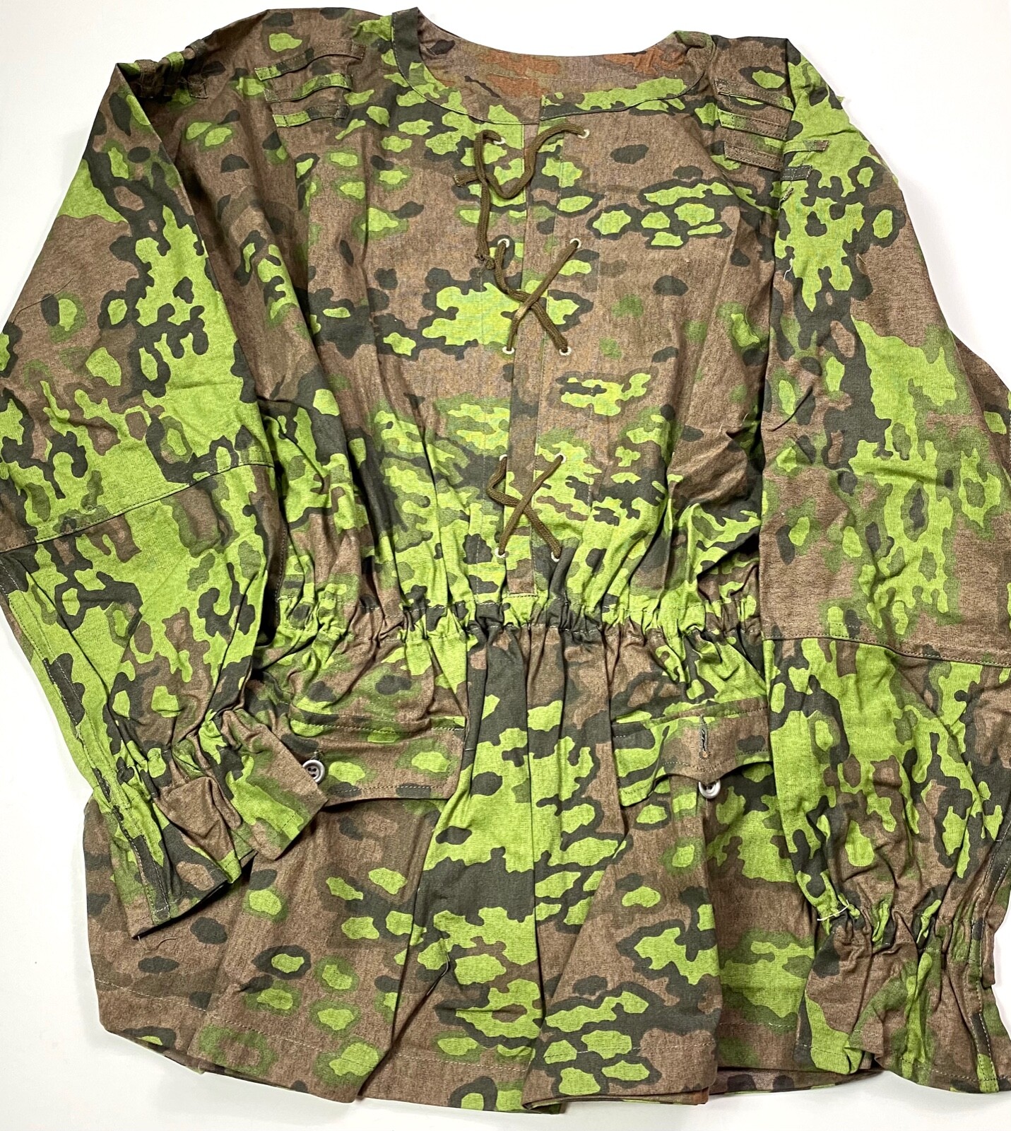 WWII GERMAN WAFFEN OAK CAMO REVERSIBLE FIELD SMOCK- SIZE 2 (40-44R)