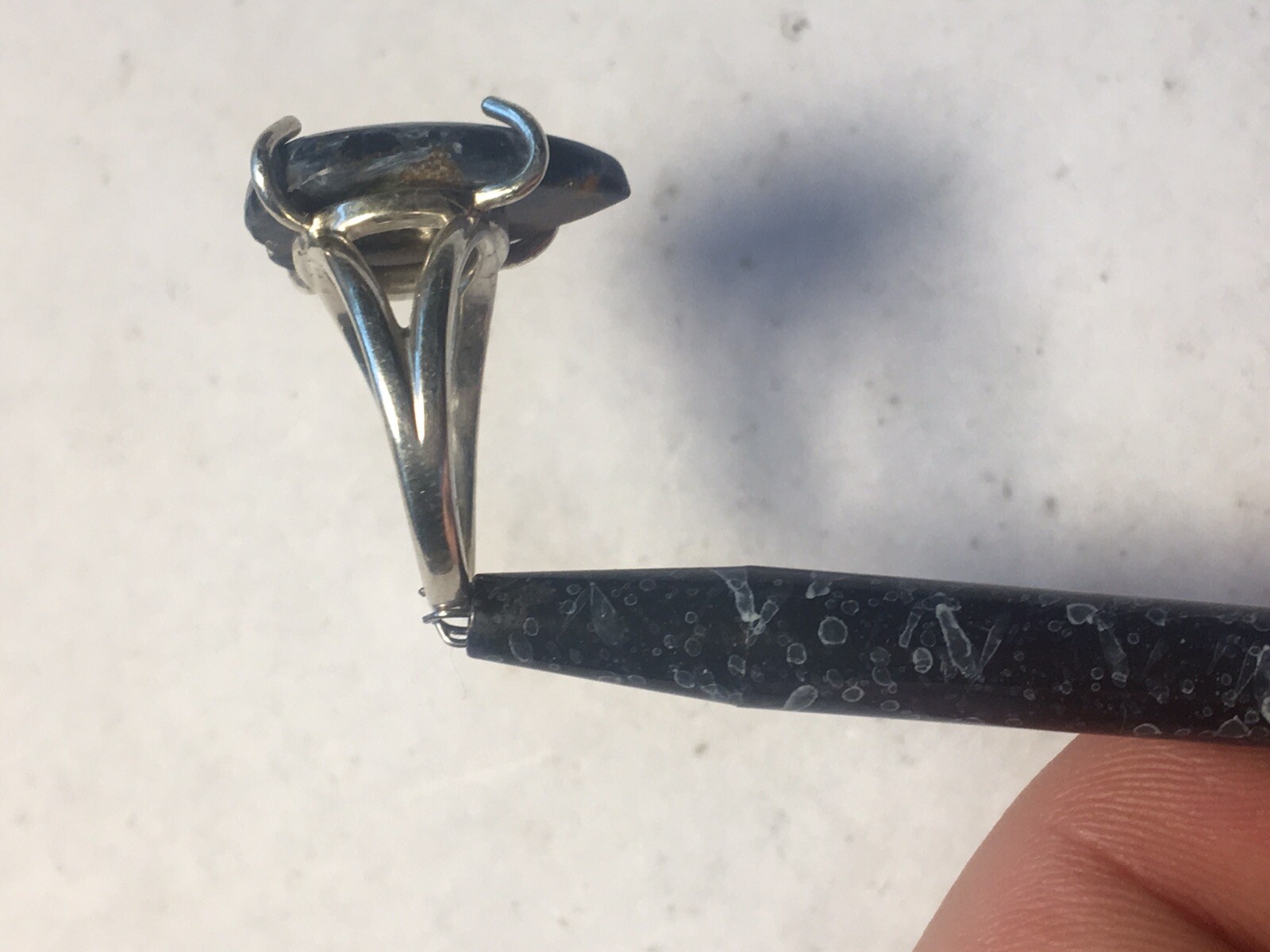 Size 7 Sterling Silver Pietersite Ring