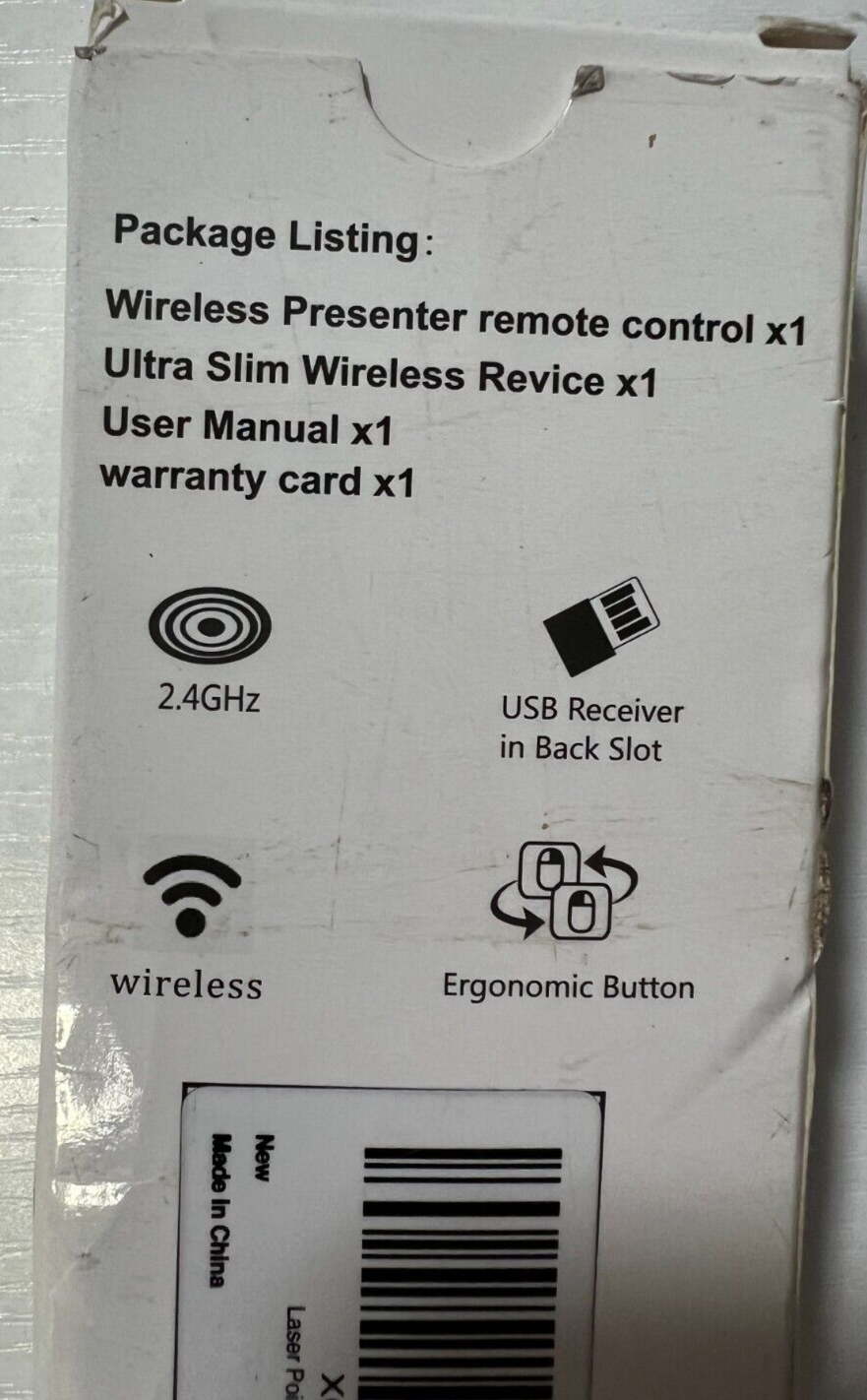 Wireless Presenter - Ultra Slim LASER POINTER