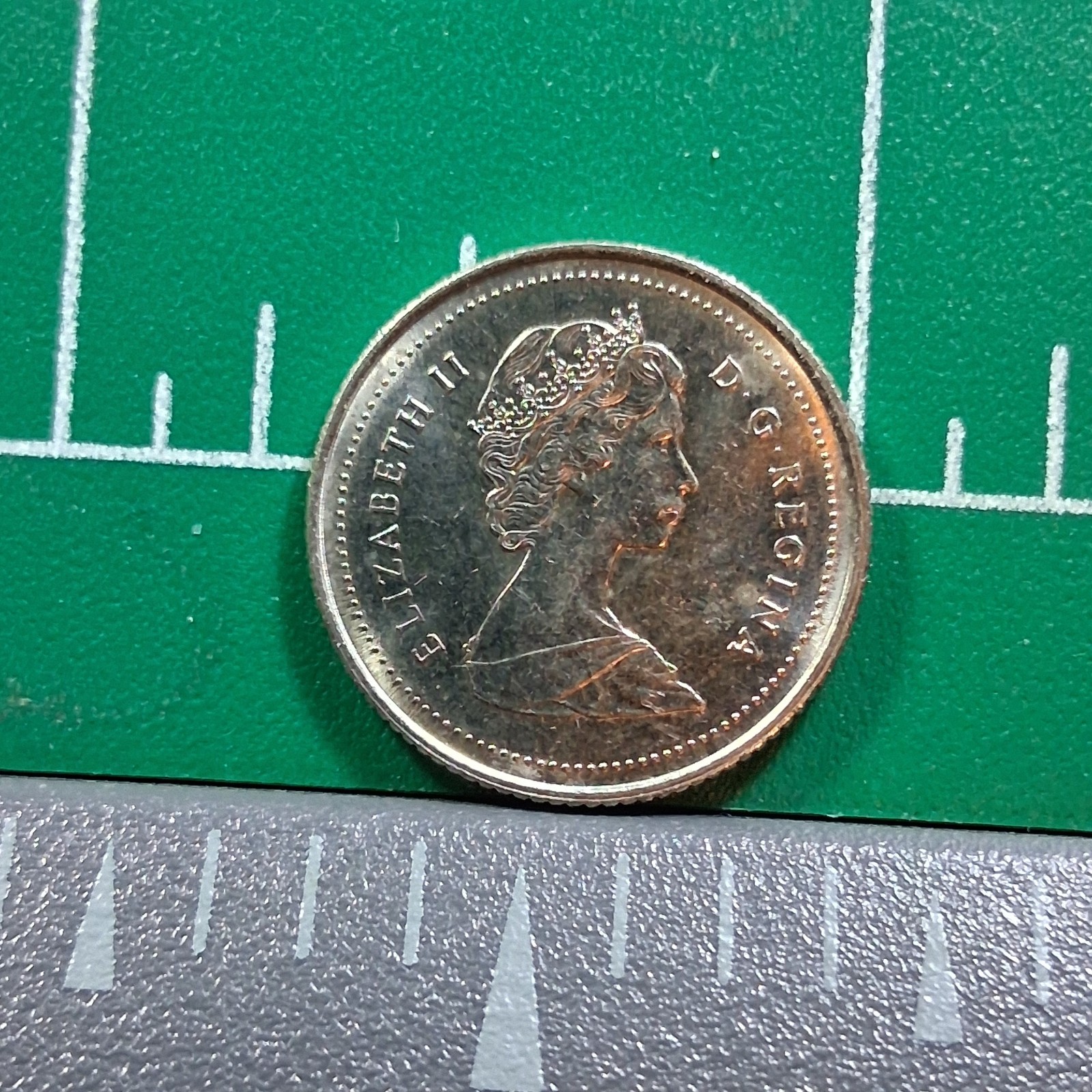 1986 Canada Elizabeth II / Bluenose Schooner 10 Cents Currency Coin