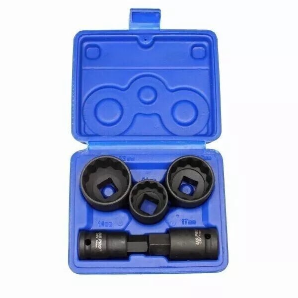 5Pc 1/2 Dr 12 Point Hub Impact Socket,Bit Set for VAG Vehicles 2085