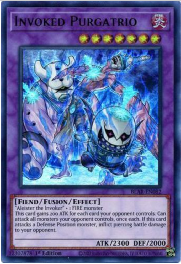Yu-Gi-Oh! - Invoked Purgatrio - BLAR-EN082 - Ultra Rare - 1st Ed - NM/M - NEW