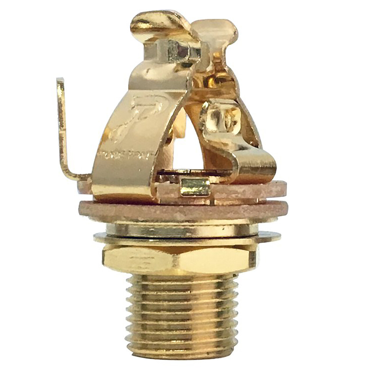 Pure Tone PTT1G Mono Multi-Contact 1/4" Guitar Output Jack, Gold