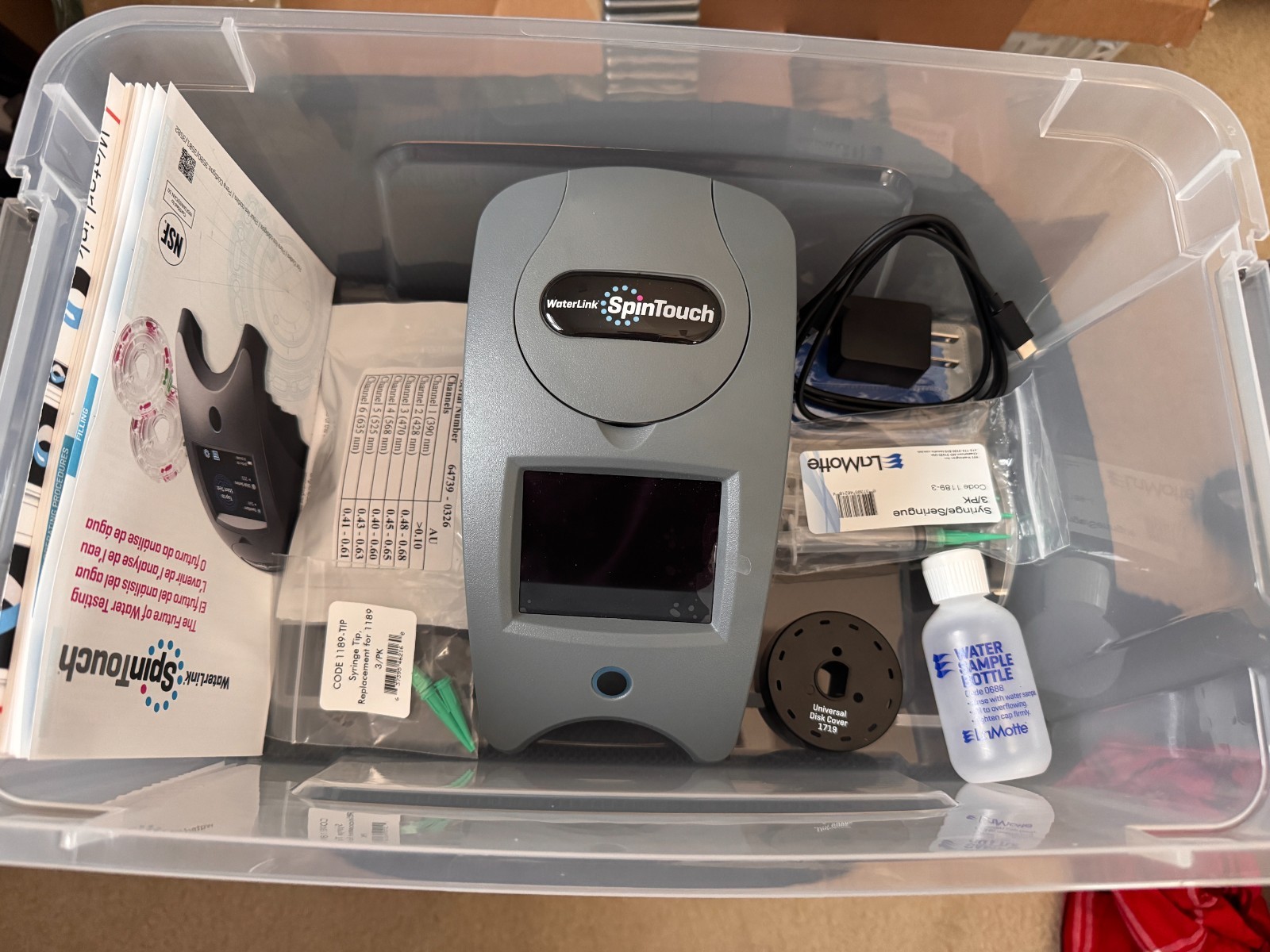 Waterlink Mobile Spin Touch Machine, Water Testing with Touch Screen - 3581