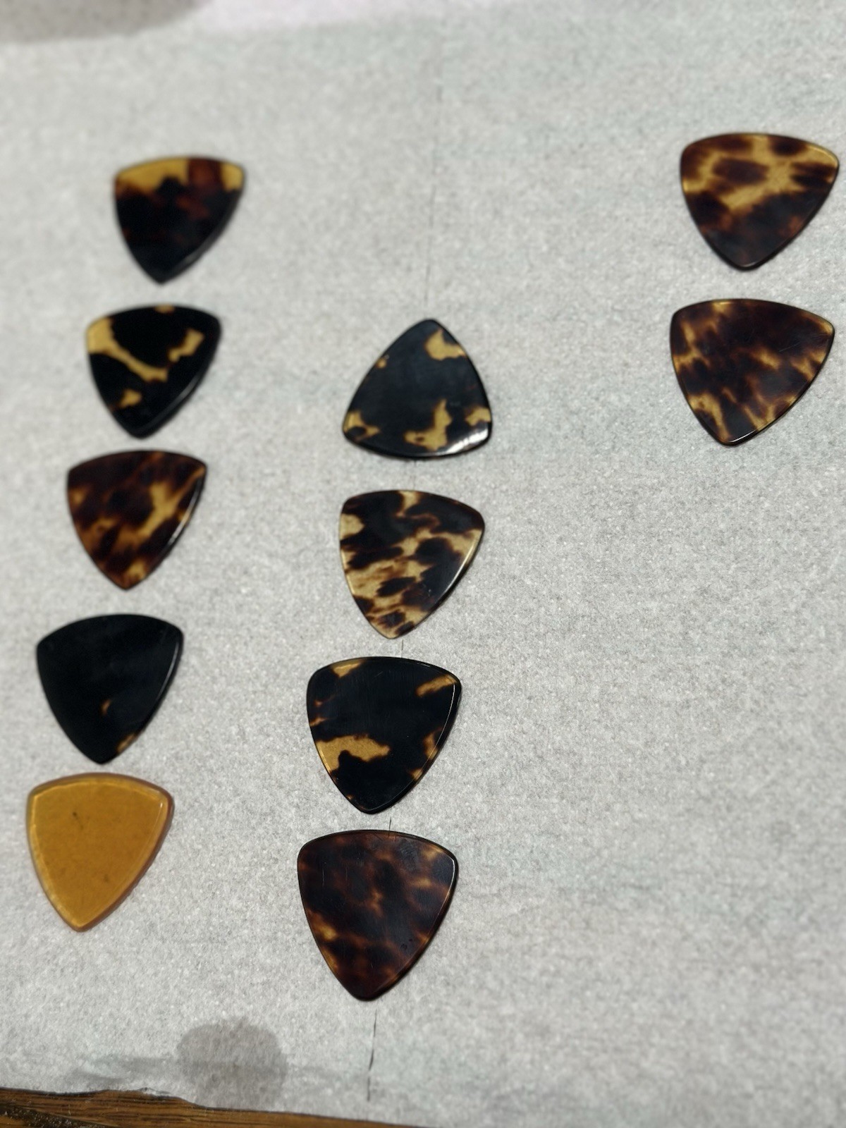Authentic Shell Guitar Picks - These Are Handmade Custom Picks