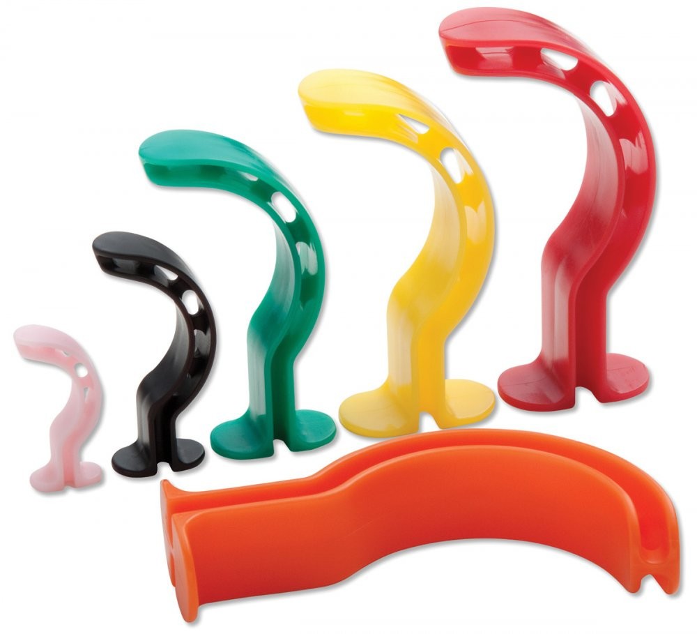 6 Pack, ADC Berman Oropharyngeal Airway Set, Disposable Oral Airway Kit 6 sizes