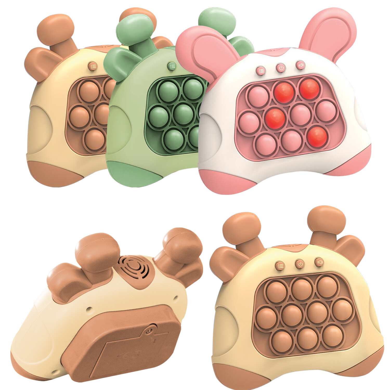 Quick Push Bubbles Game Console Decompression Whack-a-mole Fidget Sensory Toy US