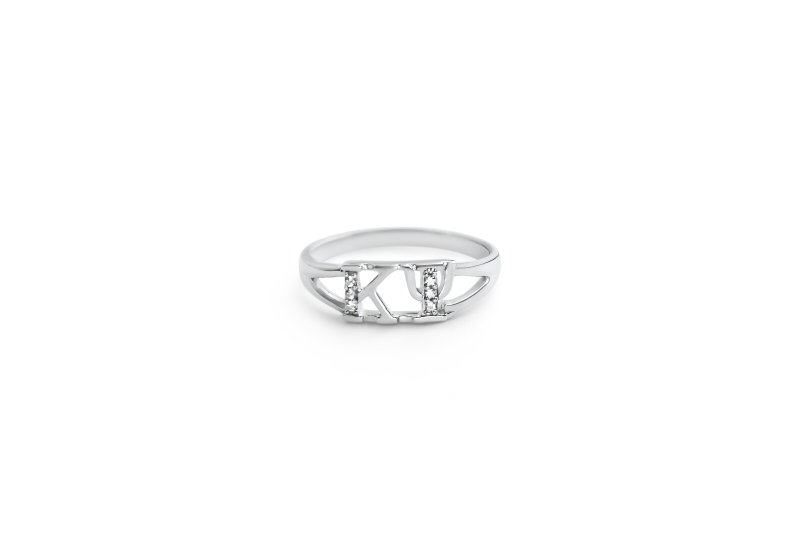 Kappa Psi Sterling Silver Ring with CZs NEW!!!