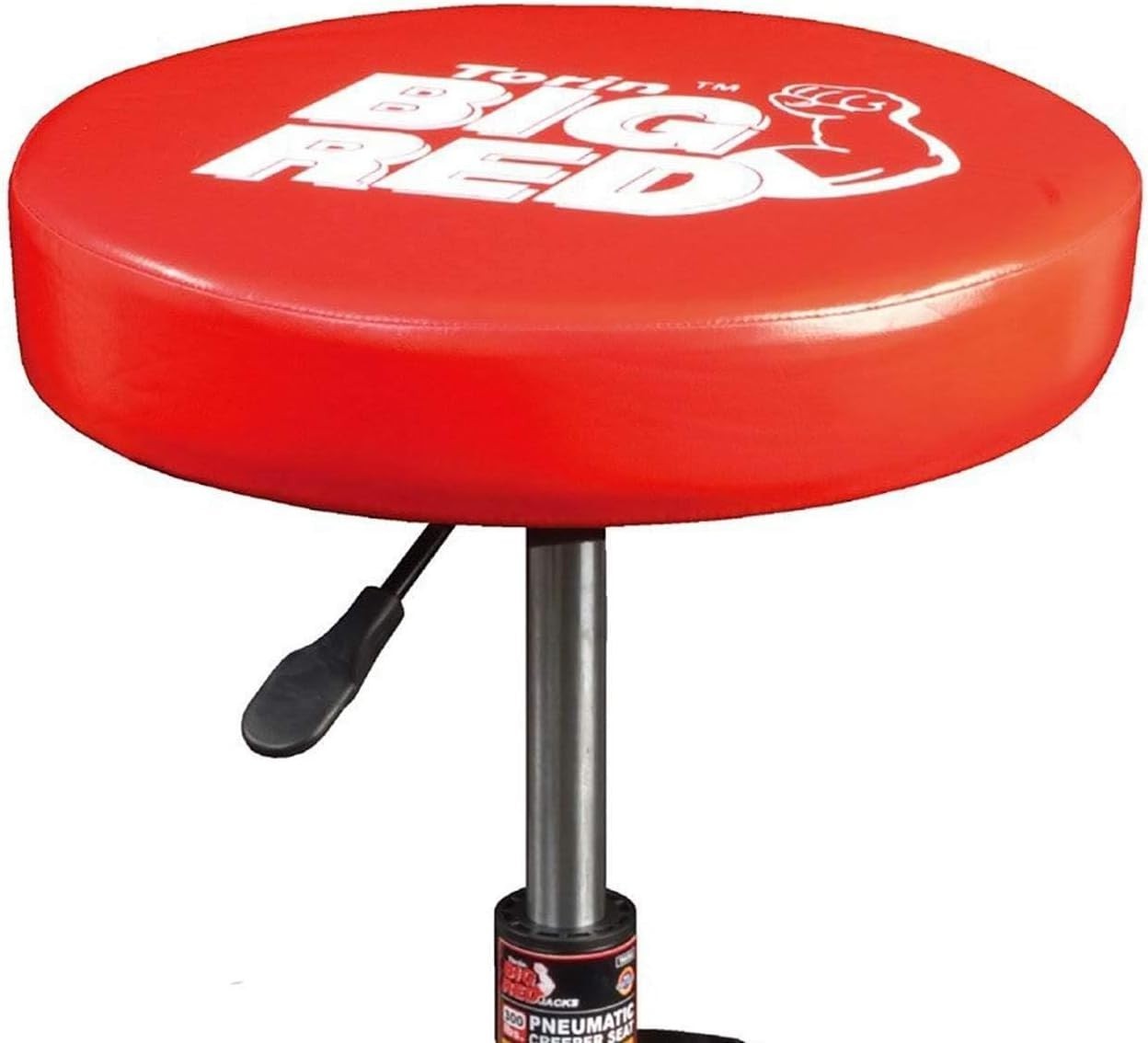 Comfortable Garage Rolling Seat with Tool Tray - Pneumatic Height Adjustable