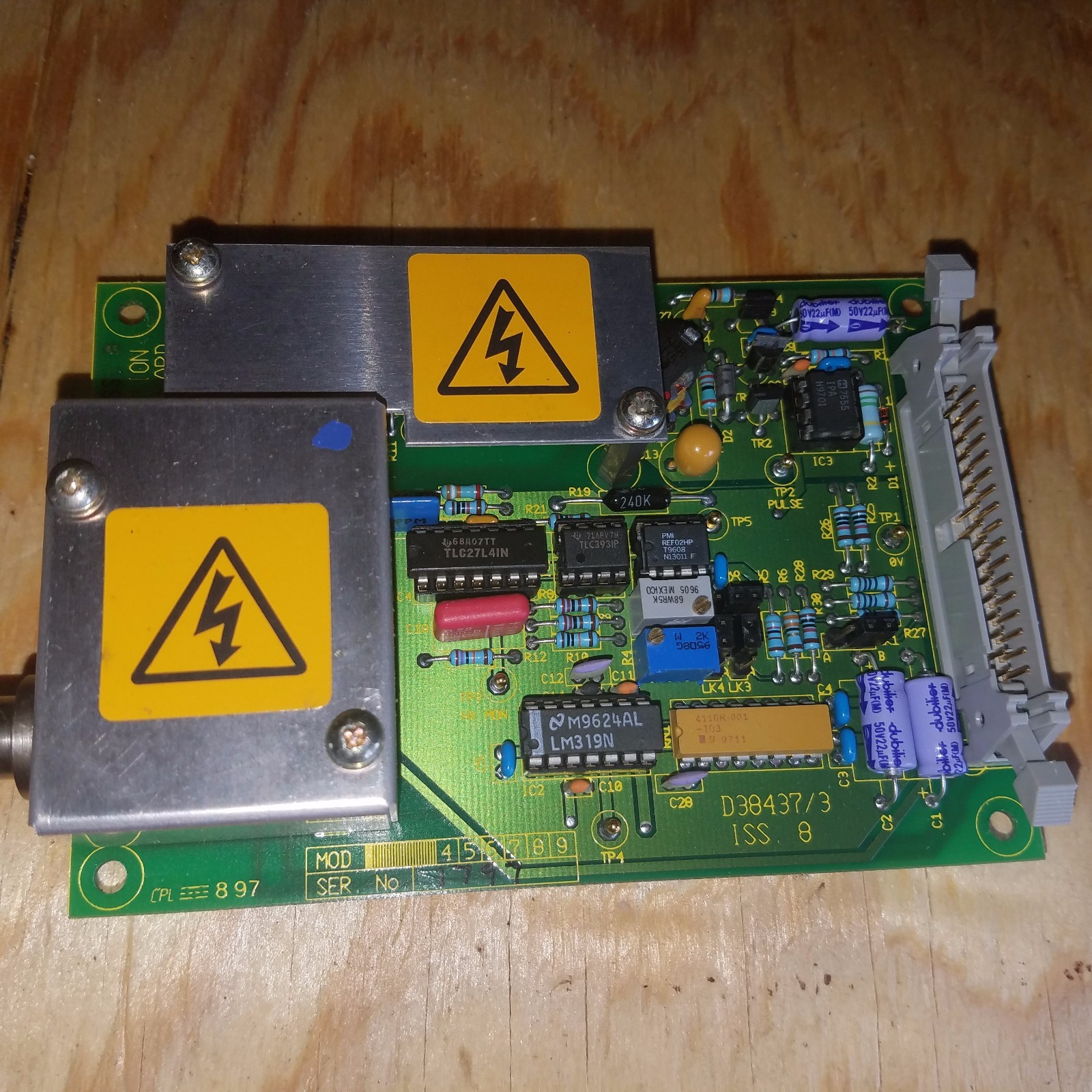 THERMO FISHER EBERLINE SAM 11A SCINTILLATION HV & AMP BOARD TYPE 5453E