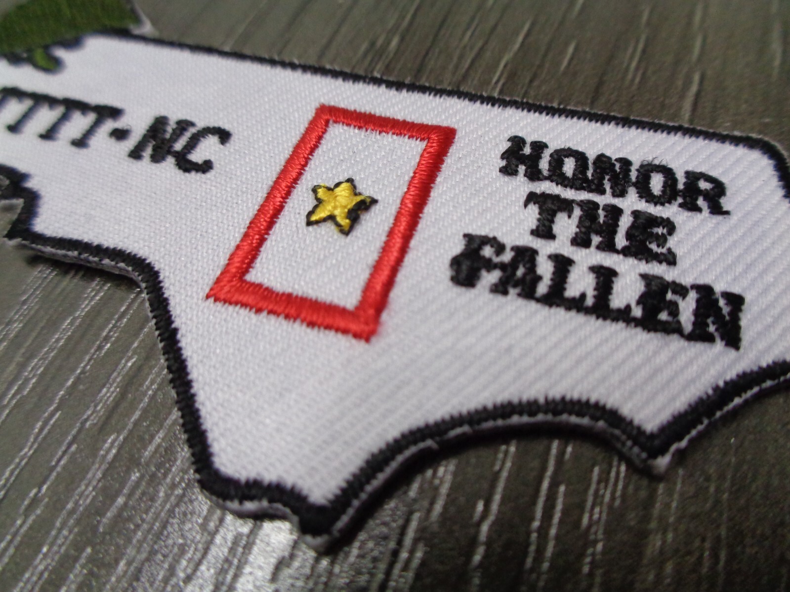 HONOR THE FALLEN NORTH CAROLINA PATCH LARGE COLOR