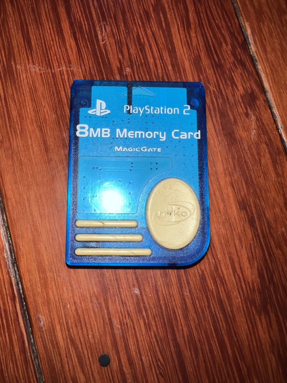 Playstation 2 PS2 Nyko MagicGate Blue Ice 8 MB Memory Card
