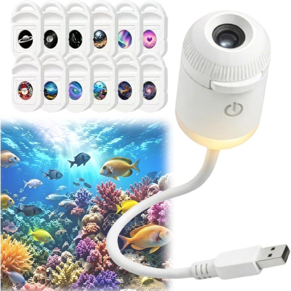 HD Smart Dynamic 5D Holographic Night Light Projector, Plug and Play 5D HD Star